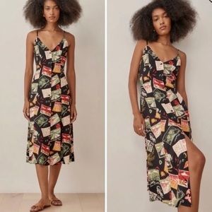 Reformation gemstone dress, postcard print size 2